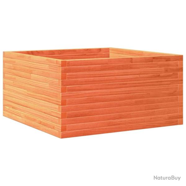 Jardini�re bac lit sur�lev� plantes fleurs terrasse jardin cire 90 x 90 x 46 cm bois de pin massif