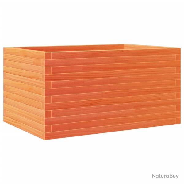 Jardini�re bac lit sur�lev� plantes fleurs terrasse jardin cire 90 x 60 x 46 cm bois de pin massif