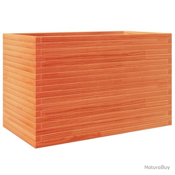 Jardini�re bac lit sur�lev� plantes fleurs terrasse jardin cire 110 x 60 x 68,5 cm bois de pin mass