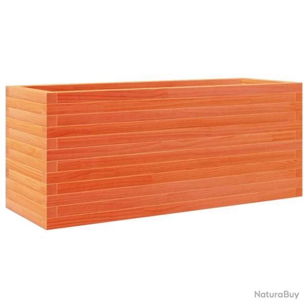 Jardini�re bac lit sur�lev� plantes fleurs terrasse jardin cire 110 x 40 x 46 cm bois de pin massif