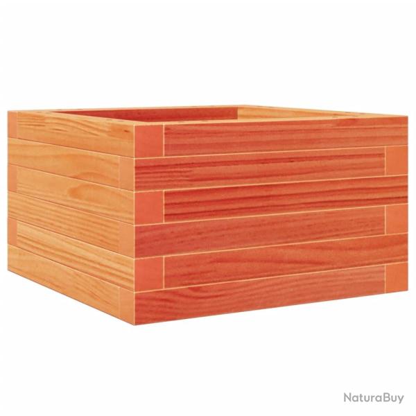 Jardini�re bac lit sur�lev� plantes fleurs terrasse jardin cire 40 x 40 x 23 cm bois de pin massif