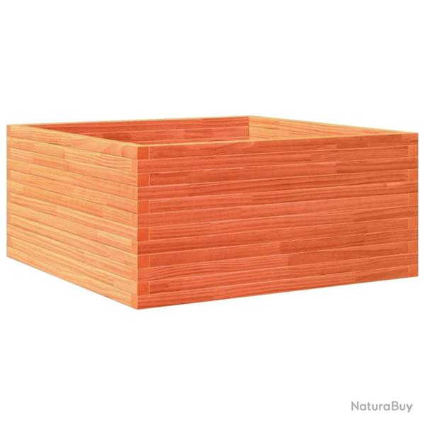 Jardini�re bac lit sur�lev� plantes fleurs terrasse jardin cire 100 x 100 x 46 cm bois de pin massi