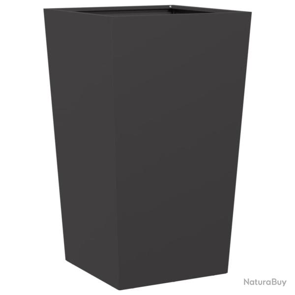 Jardini�re bac lit sur�lev� plantes fleurs terrasse jardin 45 x 45 x 75 cm acier noir 02_0037609