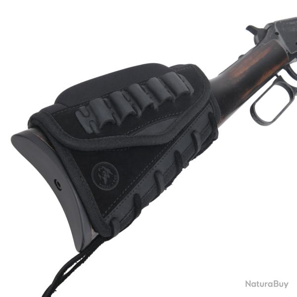 WAYNE'S DOG-Juste de protection pour crosse de fusil en cuir -*Black(12 Guage)