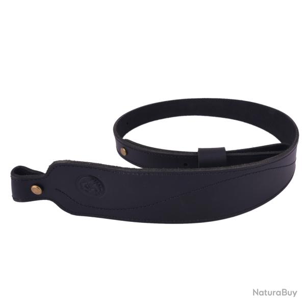WAYNE'S DOG Sangle de fusil en cuir faite  la main -*NOIR