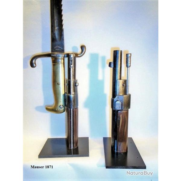 SUPPORT PRESENTOIR POUR BAIONNETTE Mauser 1871