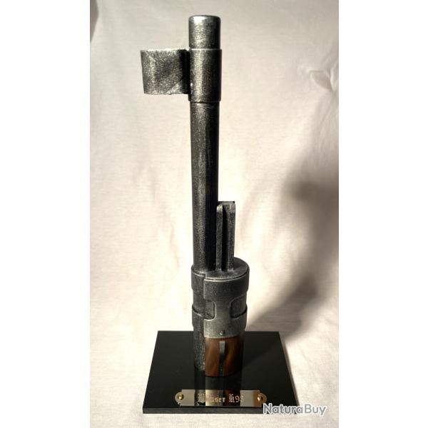 SUPPORT PRESENTOIR POUR BAIONNETTE Mauser K98 AVEC PLAQUE GRAVEE