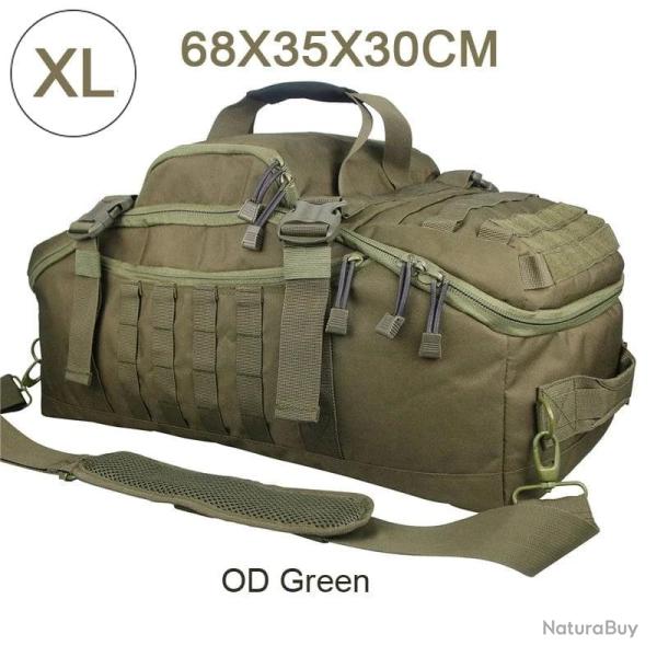 Sac militaire �tanche LQARMY 40L/80L Velcro - XL (vert)