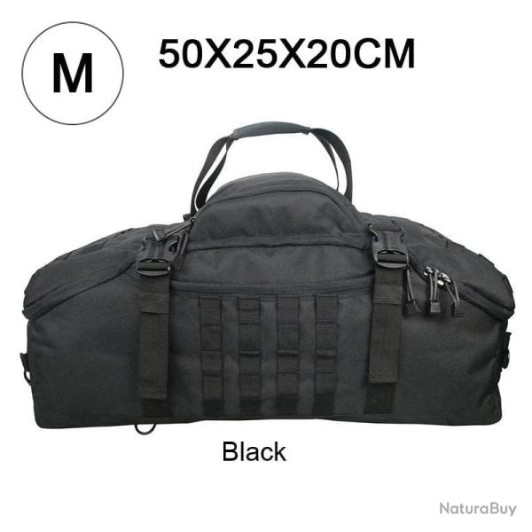Sac militaire �tanche LQARMY 40L/80L Velcro - M (noir)