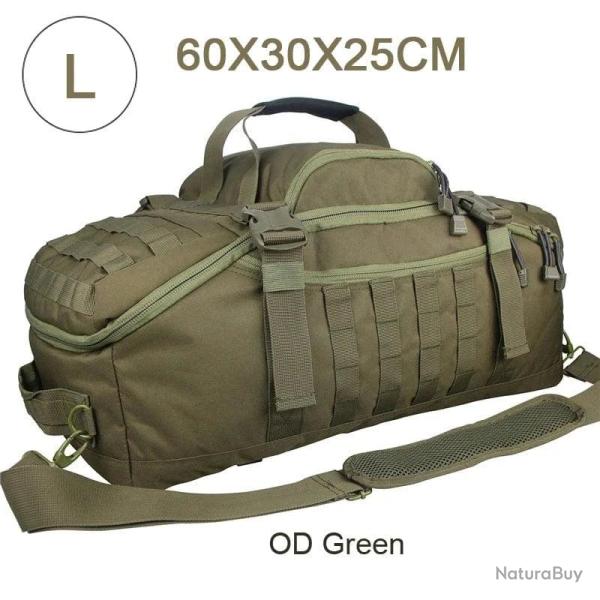 Sac militaire �tanche LQARMY 40L/80L Velcro - L (vert)