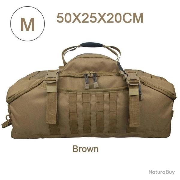 Sac militaire �tanche LQARMY 40L/80L Velcro - M (marron)