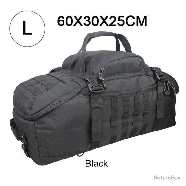 Sac militaire �tanche LQARMY 40L/80L Velcro - L (noir)