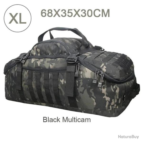 Sac militaire �tanche LQARMY 40L/80L Velcro - XL (multicam noir)