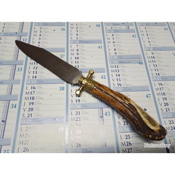 Couteau de chasse autrichien, acier damas multi-barreaux en �chelle