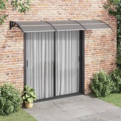 Auvent de porte Noir 300x100 cm Polycarbonate