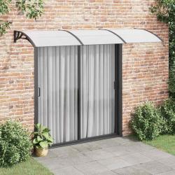 Auvent de porte Noir 300x100 cm Polycarbonate alsavelo