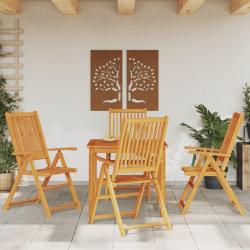Ensemble &agrave; manger de jardin 5 pcs Bois d'acacia solide