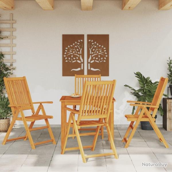 Ensemble � manger de jardin 5 pcs Bois d'acacia solide alsavelo