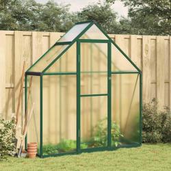 Serre avec cadre de base vert 169x58x195 cm aluminium