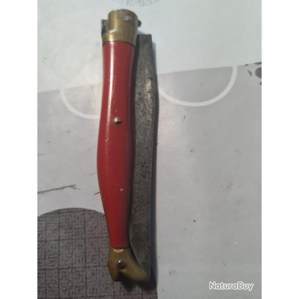 LAGUIOLE - COUTEAU PLIANT VINTAGE -        Fin de manche "bottine" - BOIS ROUGE