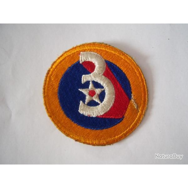 Insigne US  3rd Air Force  2 GM 100% originale :  Patch USA  x