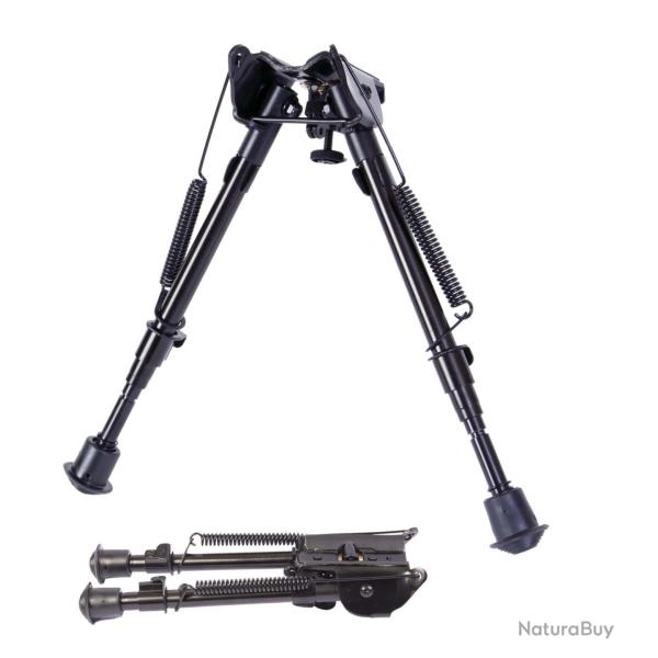 Bipied t�te articul�e ou fixe 6 positions 22-33 cm - T�te fixe