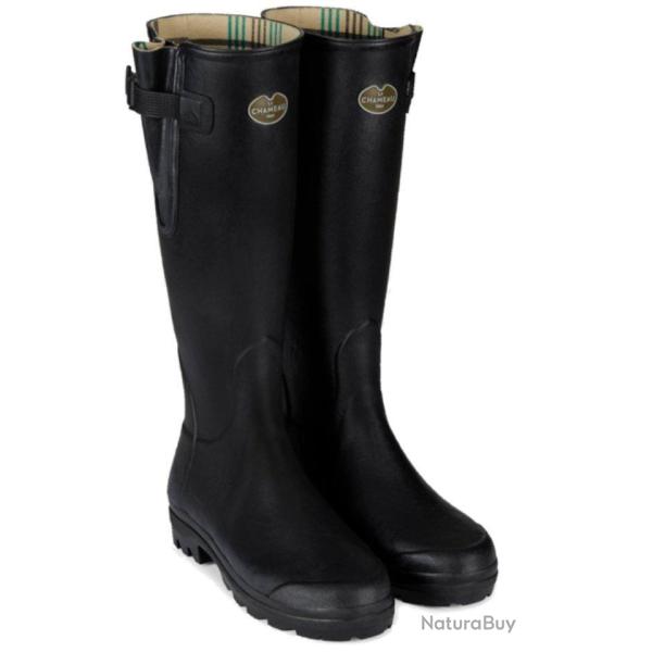 Bottes femme noires Vierzon doubl�es jersey LE CHAMEAU