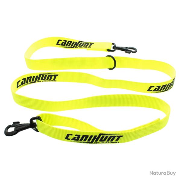 Laisse approche plate HUNTER 180 cm CANIHUNT marque Fran�aise