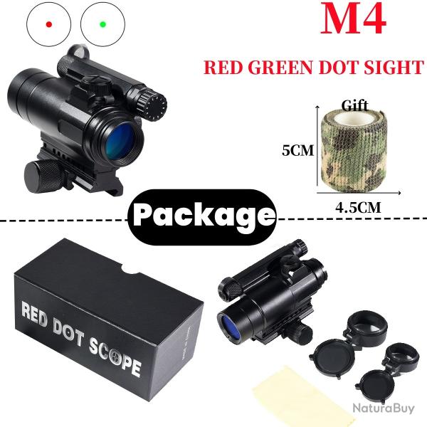 Lunette de vise avec point rouge figur rail 20mm *M4 Paiement en 3 ou 4 fois -LIVRAISON GRATUITE !