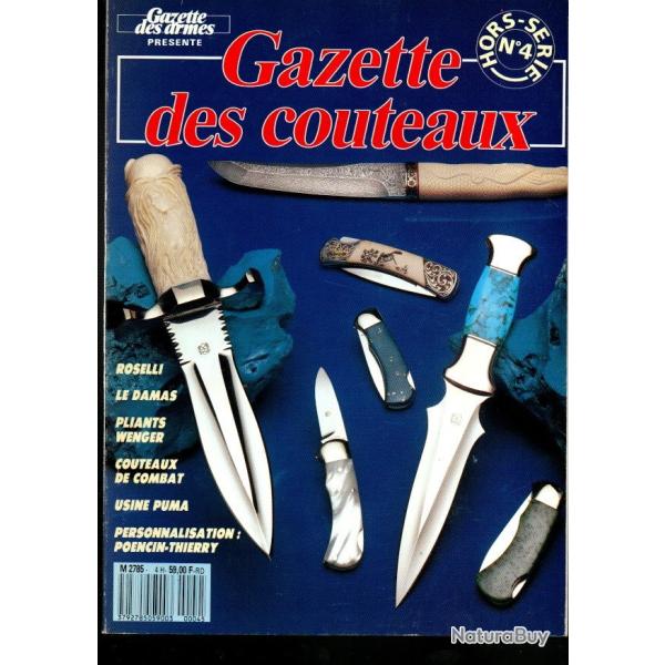 gazette des couteaux hors-srie 4, personnalisation des couteaux, tuis, couteaux de combat,