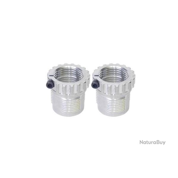 KIT VERROU RAPIDE SPLINE DRIVE BREECH LOCK BUSHING aluminium- Par 2