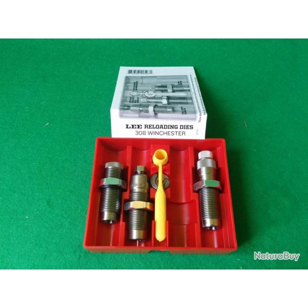 LEE PACESETTER DIE - 3 OUTILS - 308 WINCHESTER - 90507