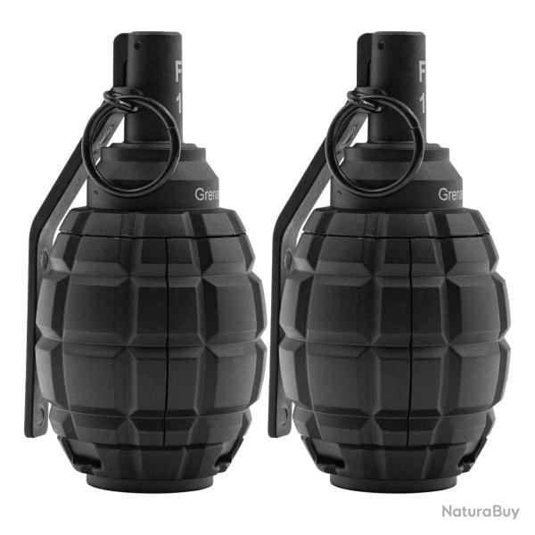 Grenade factice F1 impact � ressort 2pcs - Noir