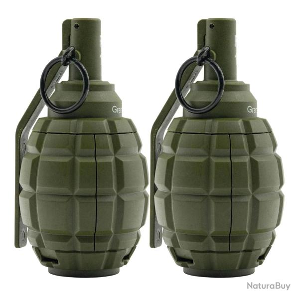 Grenade factice F1 impact � ressort 2pcs - Vert arm�e