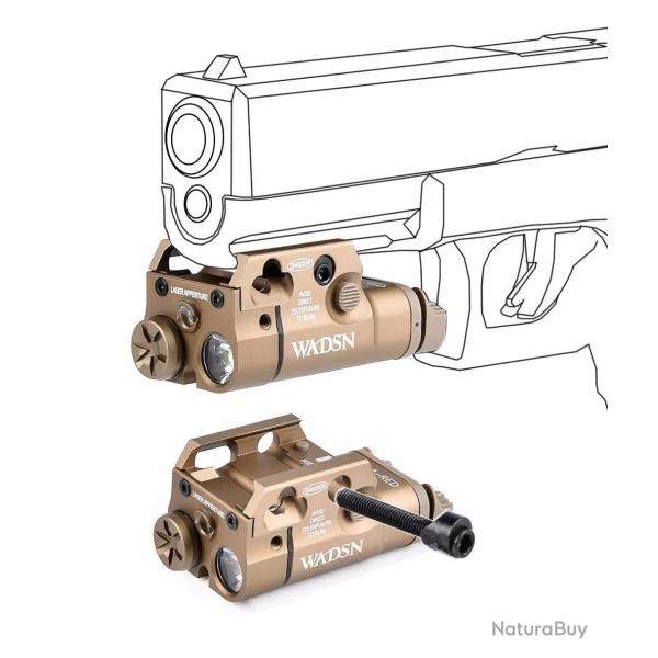 Lampe laser Tactical Scout XC2 WADSN Glock 17/18/19 - BK Green