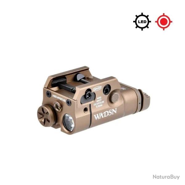 Lampe laser Tactical Scout XC2 WADSN Glock 17/18/19 - DE RED