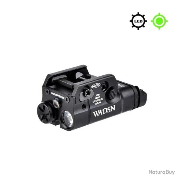 Lampe laser Tactical Scout XC2 WADSN Glock 17/18/19 - BK Green 2