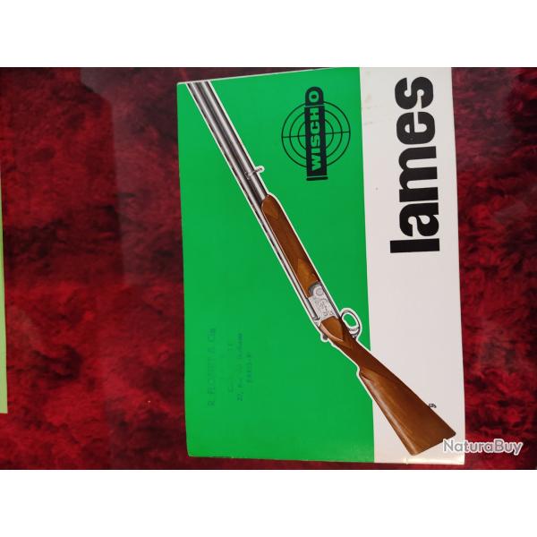 Prospectus publicit fusils Lames modele 801. Spcial trap. Skeet.
