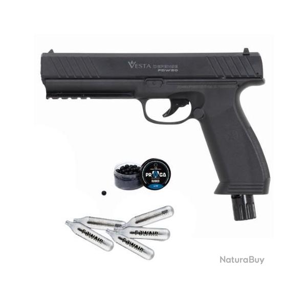 Vente Flash ! Pack Pistolet de dfense Vesta PDW50 Cal. 50 - 17 Joules