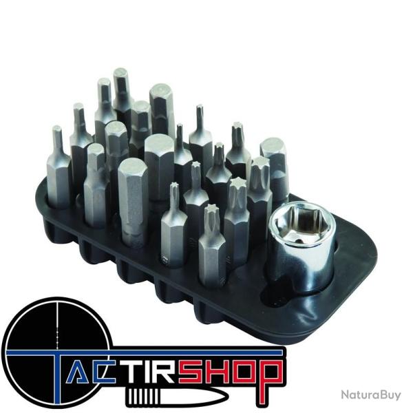 Jeu d'embouts compl�mentaire Wheeler 21 pi�ces Add-On Screwdriver Bit Set