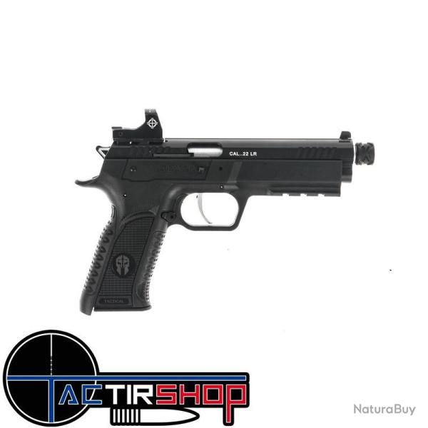 Pistolet TANFOGLIO FORCE 22 TACTICAL Canon Filet� 1/2X28 OPTIC READY + Point rouge SIGHTMARK