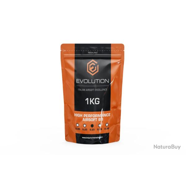 Sachet de 1 Kg de Billes (Evolution Airsoft) 0.25 Non