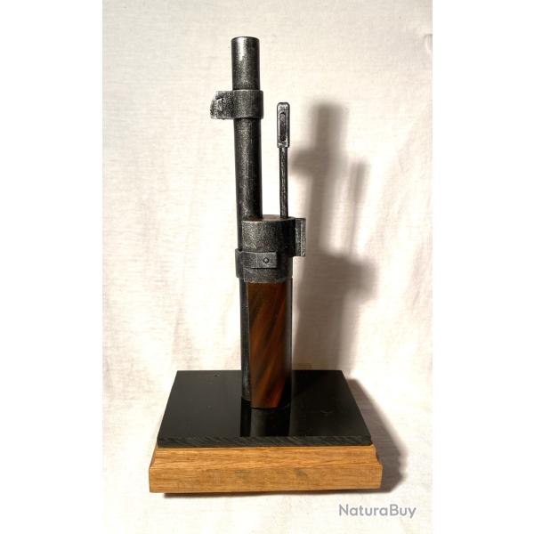 Support-prsentoir pour baonnette CARCANO 1891 avec socle bois