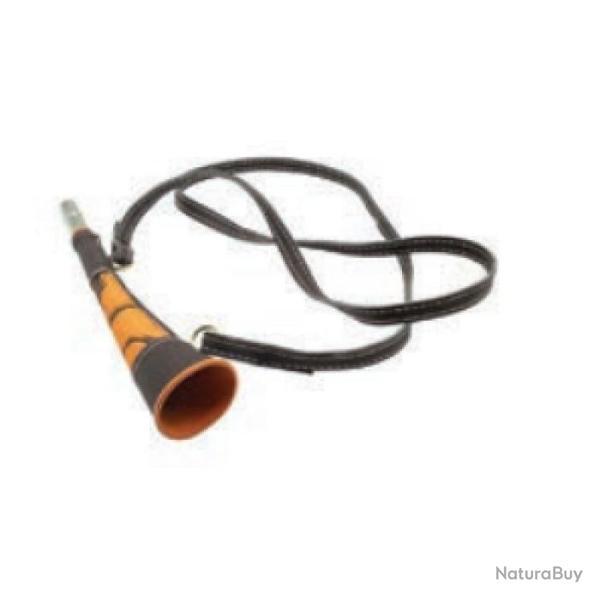 Corne Plate Januel en Laiton Gain�e  - Orange Camo  Sous Blister - 25 cm