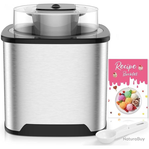 Sorbeti�re �lectrique, Machine � Glace en Acier Inoxydable 2L