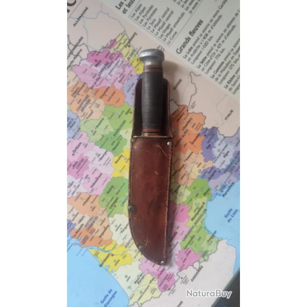 Couteau MARBLE'S Gladstone Michigan USA /  USN, USAF, WW2...