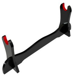 Support noir mat