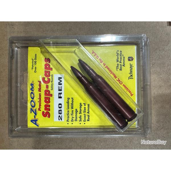 DOUILLE AMORTISSEUR A-ZOOM SNAP-CAPS CAL 280 REM BLISTER DE 2 DOUILLES