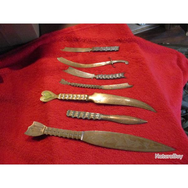 lot de poignards graves  de combat artisanal 14-18