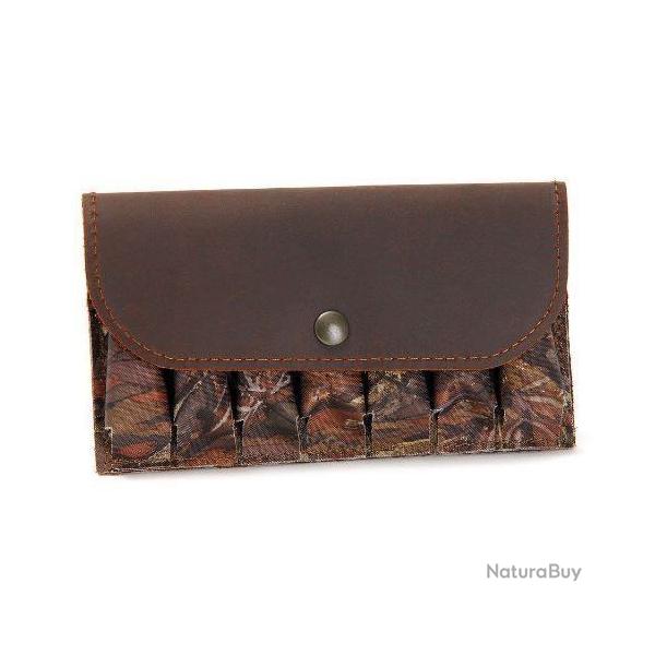 CARTOUCHIERE toile est cuir pour calibre 12 - 7 tubes